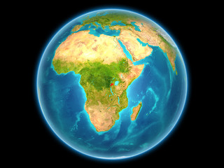 Rwanda on planet Earth