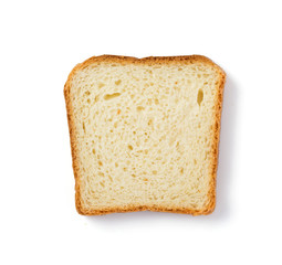 sliced bread isolated on white