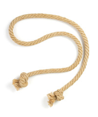 ship rope on white background