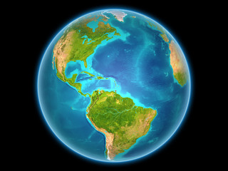 Caribbean on planet Earth
