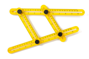 meter ruler isolated on white