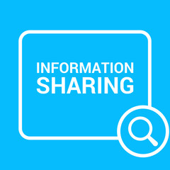 Data Concept: Magnifying Optical Glass With Words Information Sharing