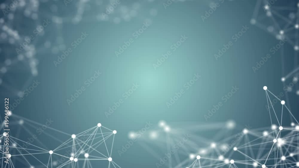 Poster frame of lines and points. element of the cluster. depth of field. pleasantly moving in space elemen