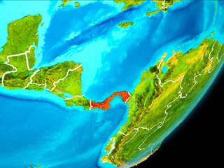 Orbit view of Panama