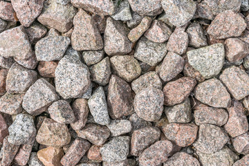 Railway ballast flat view background
