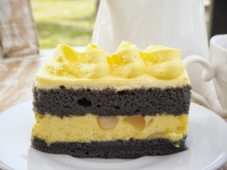 Tasty custard cake