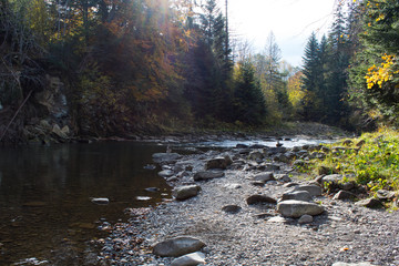 pure water of the mountain river
