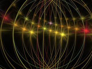 Fototapeta premium abstract background composed of fractal shapes and colors on intense color, design for posters background of web page or advertising