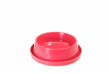 Pet bowl for dog on isolated white background. Pet Accessories