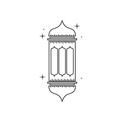 Ramadan Lantern Vector Template Design Illustration