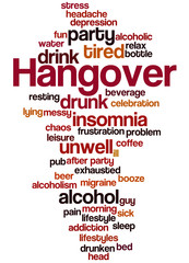 Hangover word cloud concept 4