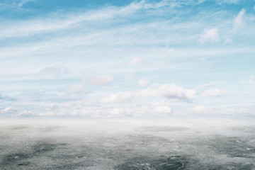 Abstract sky and ground backdrop