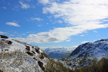Fototapeta na wymiar Spring Norway landscape