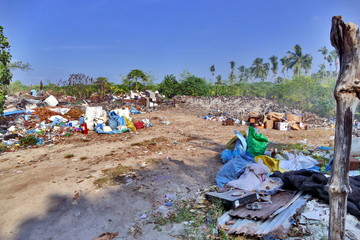 Illegal dump on Maldives island