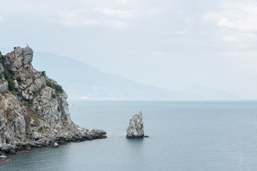 Fototapeta na wymiar Sea. The sea is always fascinating. Crimean landscapes. 