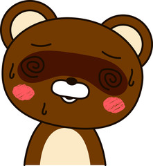 Raccoon dog expression Be impatient