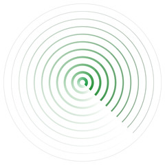 Radar screen icon. Vector illustration isolated on white background