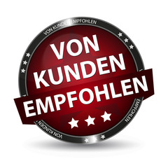 Web Button - Von Kunden Empfohlen