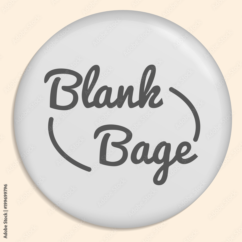 Aufkleber vector blank white glossy badge or web button.