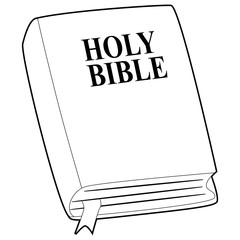 Coloring Book Outlined of Holy Bible