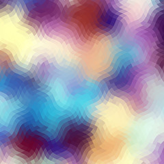 Wavy abstract diagonal pattern in low poly style. Smooth blurred background from wavy shapes. Vector image.