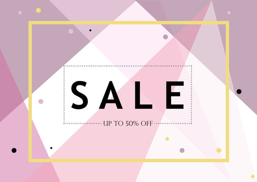 sale with pink background