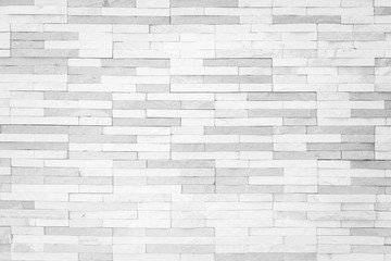 Brick tile wall pattern texture background in white grey