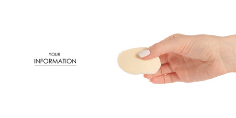 Mozzarella cheese in hand pattern