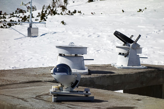 A pyranometer, hydrometeorology