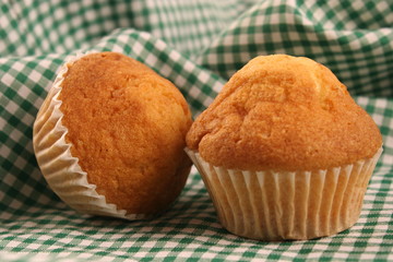 Chocolate muffin closeup