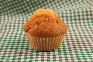Chocolate muffin closeup