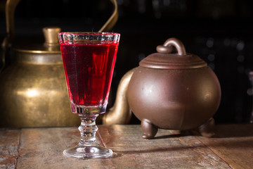 Liqueur infused with cranberries - 