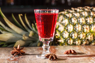 Liqueur infused with cranberries - 