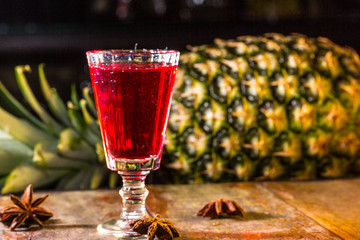 Liqueur infused with cranberries - 