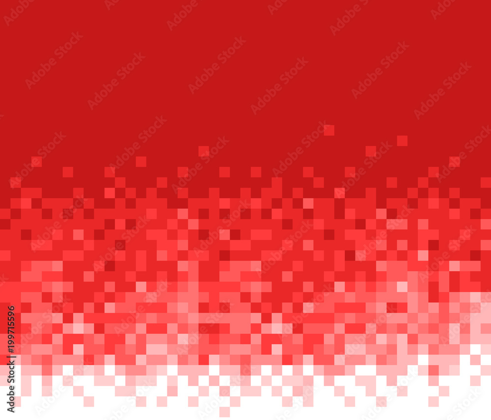 Poster red mosaic background. abstract vector pattern