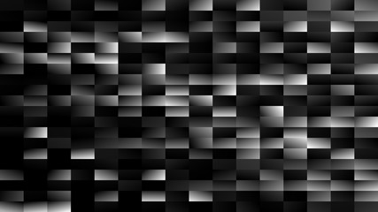 Black mosaic rectangle background - modern vector design from gradient rectangles