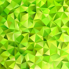 Fototapeta na wymiar Geometrical abstract irregular triangle tile pattern background - mosaic vector gradient design from triangles in lime green tones