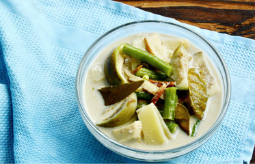Pickled fish with coconut milk and vegetable