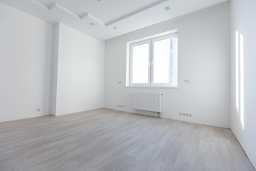 White empty room with window