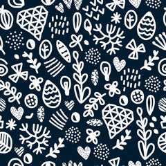 vector seamless repeating wallpaper with figures