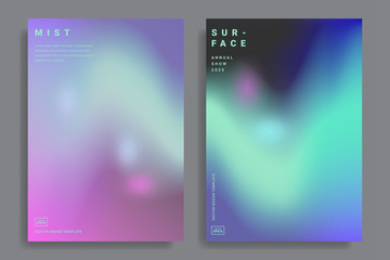 design templates with vibrant gradient shapes