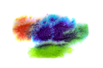 Colorful watercolor stains