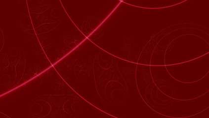 red wine fractal background with shining lines and circles