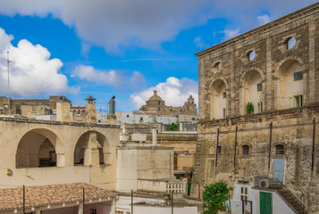 Ostuni (Puglia, Italy) - The gorgeous white city in province of Brindisi, Apulia region, Southern Italy, with the old historic center on the hill and beside the sea