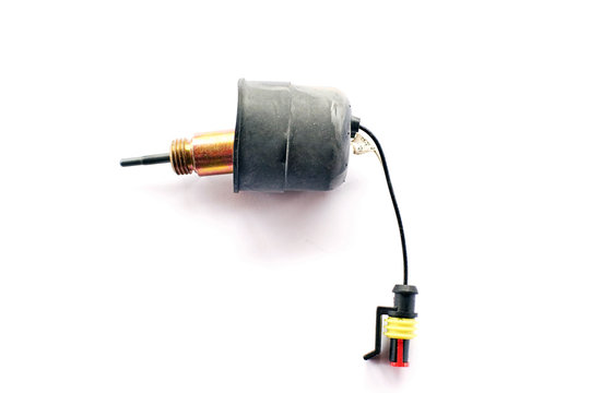 liquid engine heater candle on white background