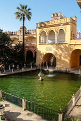 Estanque de Mercurio en los Reales Alcazares de Sevilla