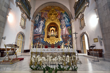 interior view of the basilica de la Candelaria and shrine of Black Madonna, patron saint of Canary...