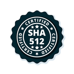 SHA-512 Certified label illustration