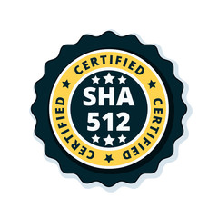 SHA-512 Certified label illustration
