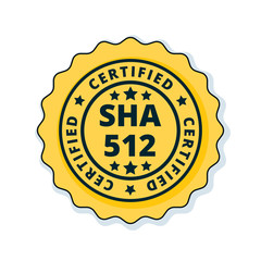 SHA-512 Certified label illustration